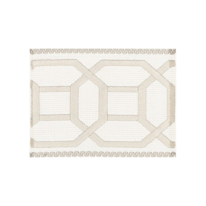 Arena Tape 1 Khaki by Stout Trim Stout Trim Arena Tape 1 KhakiTrim ALLURE TRIM 55%SVI 33%POL 12%COT TURKEY </p><p>Repeat: H: 1.875, V: 0.000 2.75 in - Fabric Carolina -