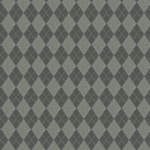 Argyle 1 Slate by Stout Designer Fabric