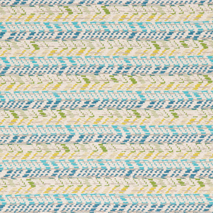 Arizona Cyan by Bella-Dura Designer Fabric  100% BELLA DURA POLYOLEFIN USA 70000 H: 13.375'' V: 6.5'' 53.5''  - Swanky Fabrics -
