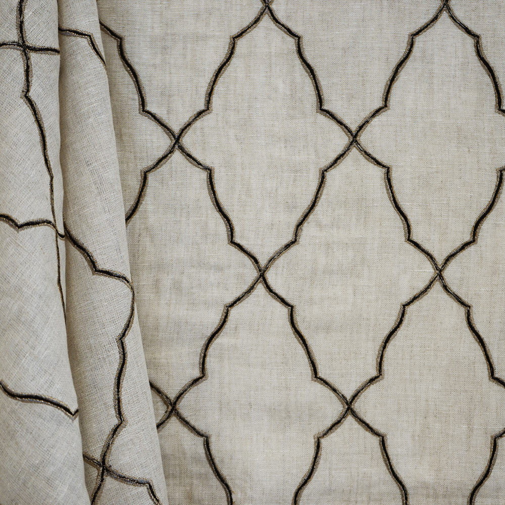 ARPEL 97SJ101 by JF Designer Fabric JF Studio 100% Linen India  Horizontal: 5 and Vertical: 8 54  - Swanky Fabrics -