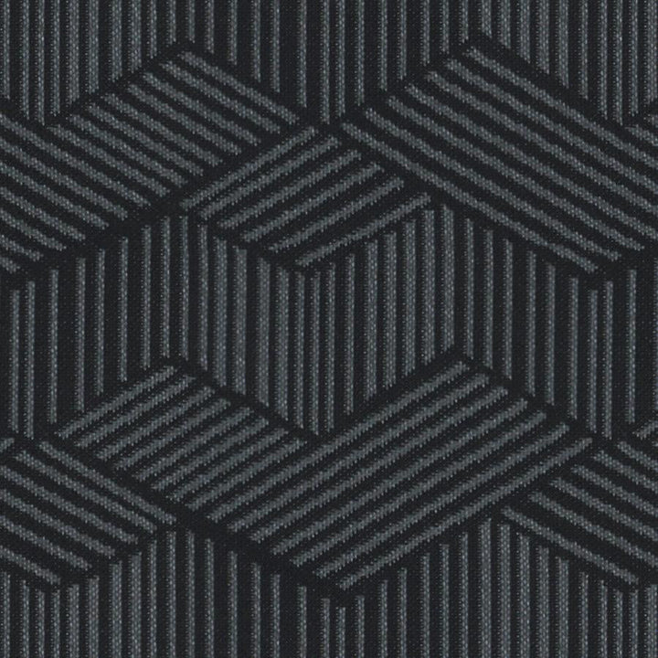 Alongshore # 624 Anthracite by Maxwell Designer Fabric Home & Garden-Act Viii 100% SOLUTION DYED POLYOLEFIN INDIA V-7.6" H-6.85" 55.5" - Swanky Fabrics -