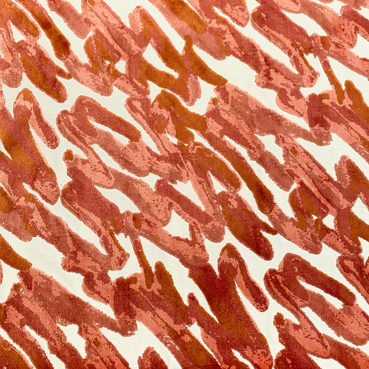 Asha Flamingo by Magnolia Designer Fabric - 58 Ray / 42 Poly Indonesia 20000 Horizontal: 28.5 and Vertical: 24.13 56 - Swanky Fabrics -