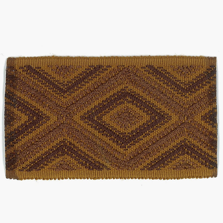 Ashford 2 Clove by Stout Designer Trim Accents Tapes & Borders 50% Spun Viscose 30% Polyester 20% Acrylic CHINA Horizontal: 2.25 and Vertical: 0 2.5 in - Swanky Fabrics -