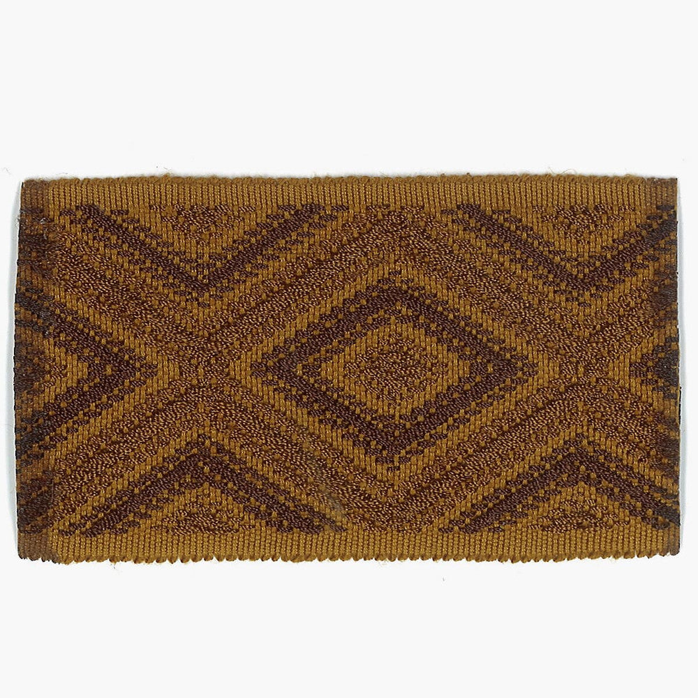 Ashford 2 Clove by Stout Designer Trim ACCENTS TAPES & BORDERS 50%SVI 30%POL 20%ACR CHINA Horizontal: 2.25 and Vertical: 0 2.5 in - Swanky Fabrics -