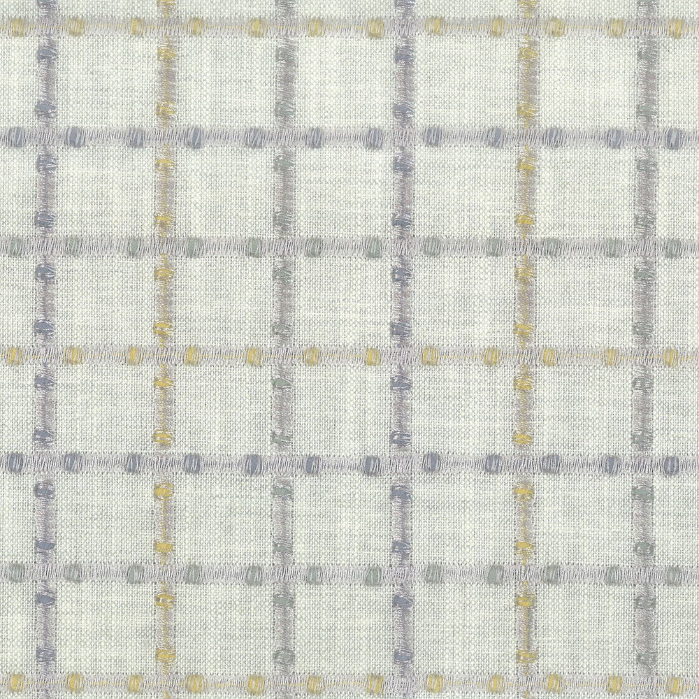Ashville 2 Smoke by Stout Designer Fabric COMFORTABLE LIVING PLATINUM/SLATE 45%COT 35%POL 20%SVI %BEMB INDIA Horizontal: 3.250 and Vertical: 3.250 53.75 in - Swanky Fabrics -