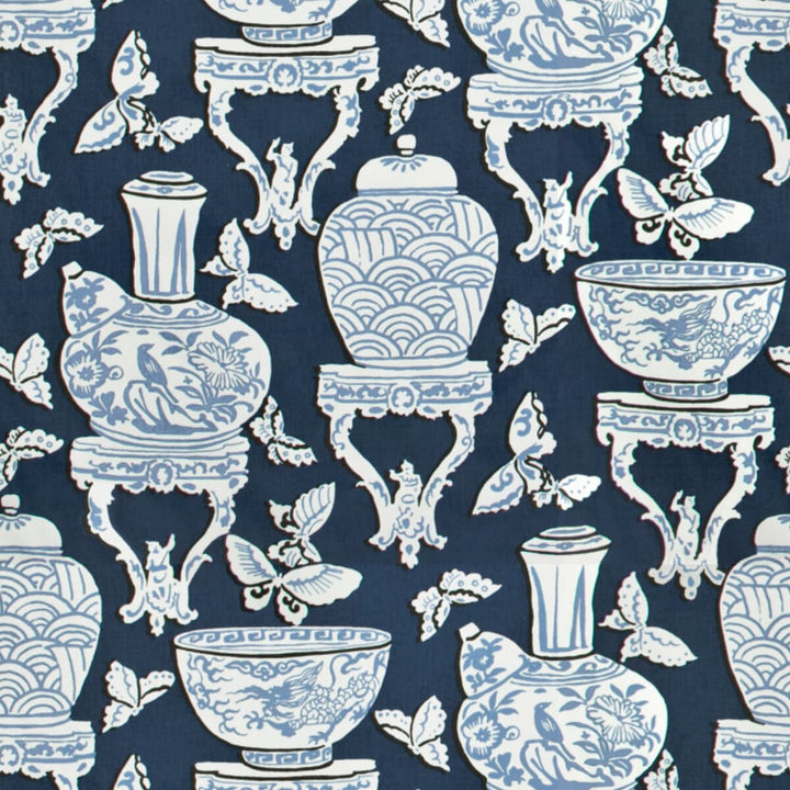 Asia 1 Ink by Stout Designer Fabric RAINBOW LIBRARY PORCELAIN/ROYAL 100%COT USA FLAME RETARDANT-U.F.A.C. CLASS 1 CATB 117-2013 WYZENBEEK 15 000 DOUBLE RUB WEAR TEST (HEAVY DUTY) </p><p>Repeat: 25.25 54 in - Swanky Fabrics -