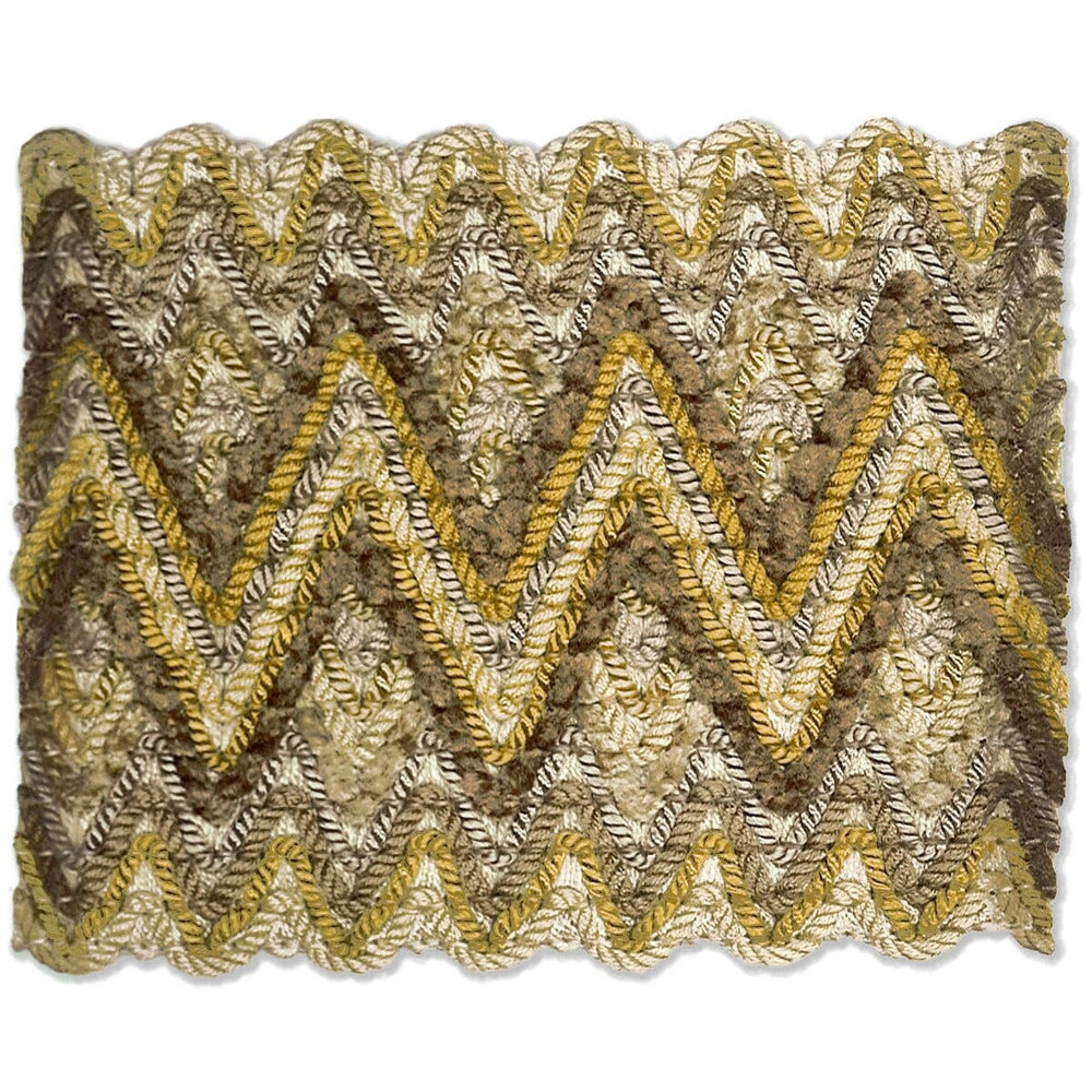 Asina 1 Rattan by Stout Designer Trim New World Tapes & Borders 94% Spun Viscose 6% Nylon CHINA Horizontal: 1.125 and Vertical: 0 3.25 in - Swanky Fabrics -
