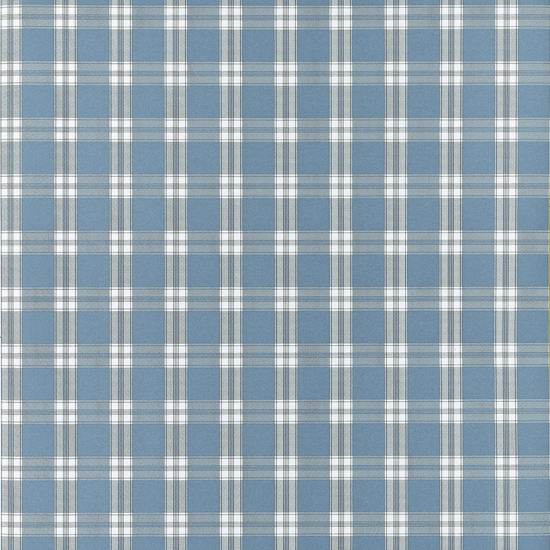 PAYTON CHECK Blue AT10708 by Anna French Designer Wallpaper
