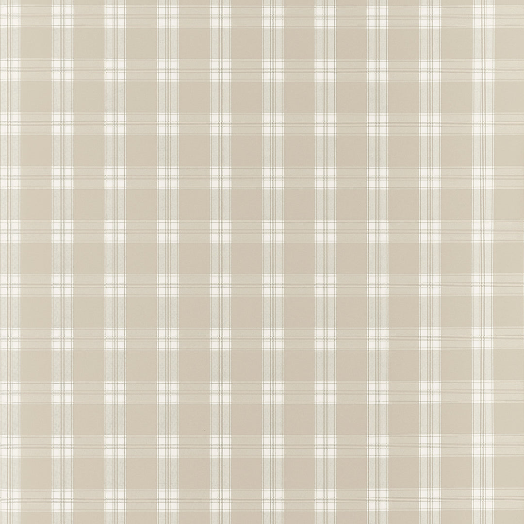 PAYTON CHECK Beige AT10710 by Anna French Designer Wallpaper
