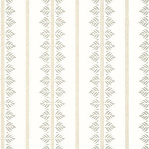 Fern Stripe Beige AT15104 by Anna French Designer Wallpaper