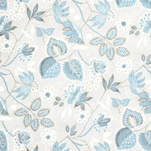 Indienne Hazel Spa Blue AT15114 by Anna French Designer Wallpaper