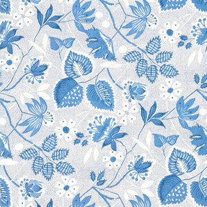 Indienne Hazel Blue AT15116 by Anna French Designer Wallpaper