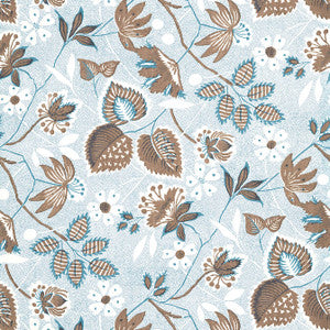 Indienne Hazel Brown and Slate AT15117 by Anna French Designer Wallpaper