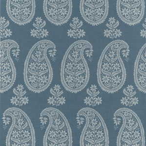 Campania Paisley Blue AT16110 by Thibaut Designer Wallpaper