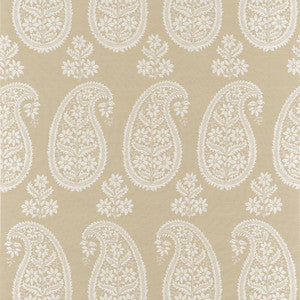 Campania Paisley Beige AT16111 by Thibaut Designer Wallpaper