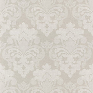 Darcey Damask Flax AT16122 by Thibaut Designer Wallpaper