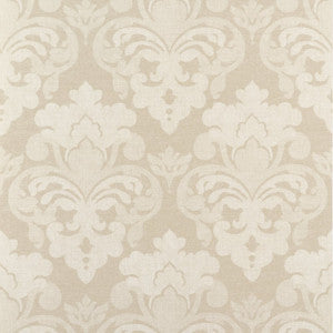 Darcey Damask Ivory AT16123 by Thibaut Designer Wallpaper