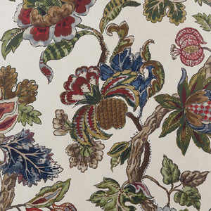 Stockbridge Apricot and Slate AT16139 by Thibaut Designer Wallpaper