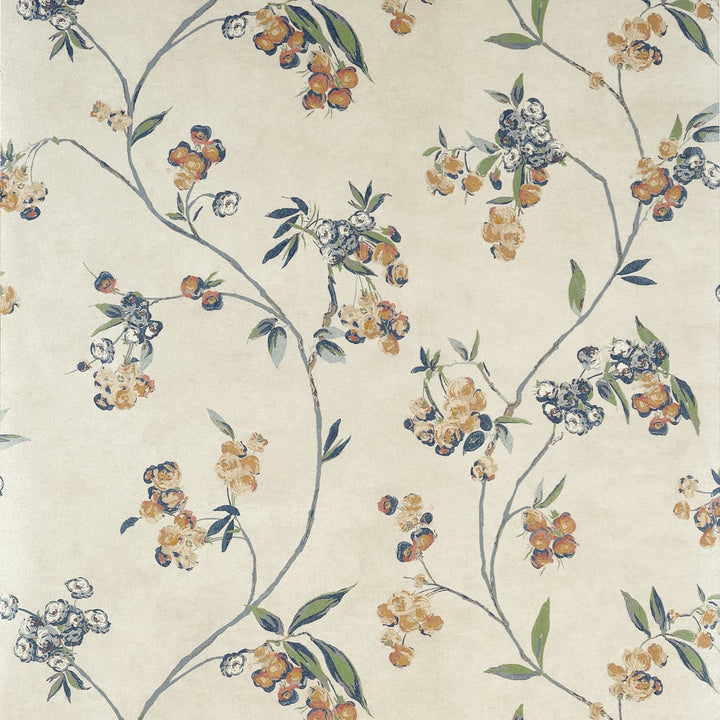 Edo Bloom Apricot and Slate on Pearl AT16152 by Thibaut Wallpaper Thibaut Wallpaper Edo Bloom Apricot and Slate on Pearl AT16152Wallpaper SOLEIL TEXTURES Non Woven Wallpaper U.S.A </p><p>Repeat: H: , V: 24  (60.96 cm) 27 in  (68.58 cm) - Fabric Carolina -