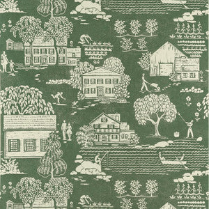 Farmingdale Green AT16164 by Thibaut Designer Wallpaper