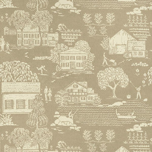 Farmingdale Beige AT16165 by Thibaut Designer Wallpaper