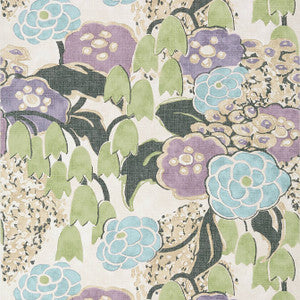 Laura Lavender and Green AT23101 by Anna French Designer Wallpaper