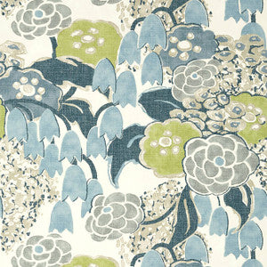 Laura Citrus and Blue AT23104 by Anna French Designer Wallpaper