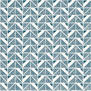 Bloomsbury Square Blue AT23118 by Anna French Designer Wallpaper