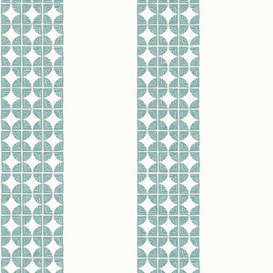 Fairmont Stripe Teal AT23129 by Anna French Designer Wallpaper