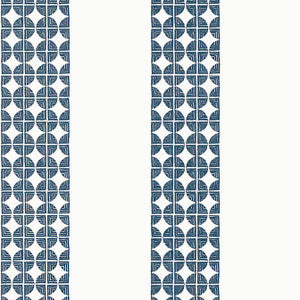 Fairmont Stripe Navy AT23130 by Anna French Designer Wallpaper