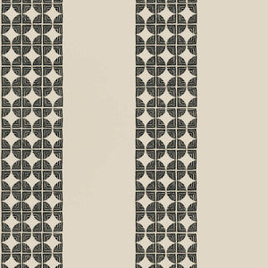 Fairmont Stripe Black AT23131 by Anna French Designer Wallpaper