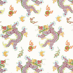 Dragon Dance Multi AT23179 by Anna French Designer Wallpaper