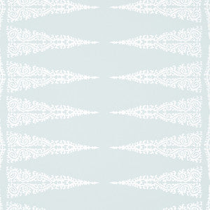 Ellery Stripe White on Soft Blue AT24542 by Anna French Designer Wallpaper