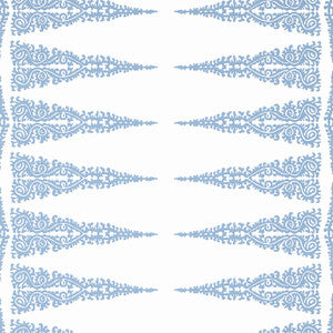 Ellery Stripe Sky Blue on White AT24543 by Anna French Designer Wallpaper