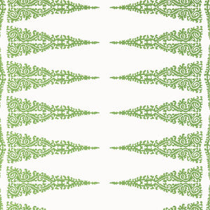 Ellery Stripe Kelly on White AT24546 by Anna French Designer Wallpaper