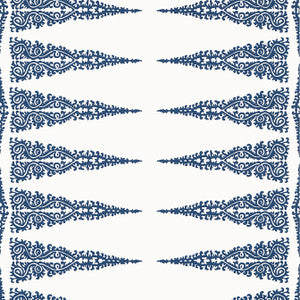 Ellery Stripe Navy on White AT24547 by Anna French Designer Wallpaper