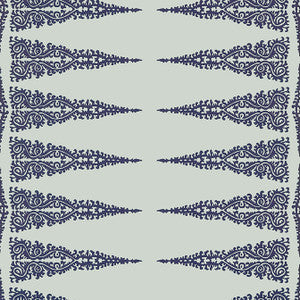 Ellery Stripe Navy on Soft Teal AT24548 by Anna French Designer Wallpaper