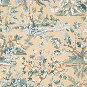 Elwood Soft Gold AT24561 by Anna French Designer Wallpaper