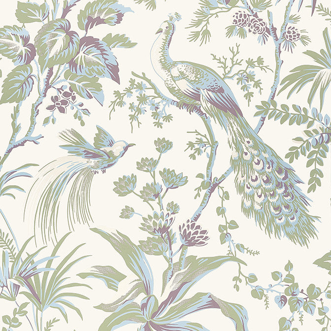 Peacock Toile Green and Plum AT57829 by Anna French Wallpaper Anna French Wallpaper Peacock Toile Green and Plum AT57829Wallpaper Bristol Wallpaper UNITED STATES </p><p>Repeat: V: 36 27 - Fabric Carolina -
