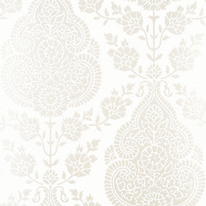 Balmuccia Damask Pearl AT57863 by Anna French Designer Wallpaper