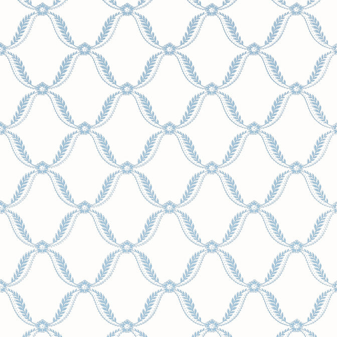 Tate Trellis Soft Blue AT57881 by Anna French Wallpaper Anna French Wallpaper Tate Trellis Soft Blue AT57881Wallpaper Bristol Non Woven Wallpaper UNITED STATES </p><p>Repeat: V: 6.25 27 - Fabric Carolina -