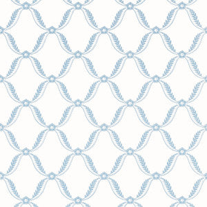 Tate Trellis Soft Blue AT57881 by Anna French Designer Wallpaper
