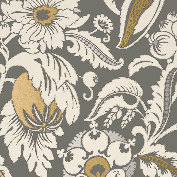 Mallorca Charcoal AT6114 by Anna French Wallpaper Anna French Wallpaper Mallorca Charcoal AT6114Wallpaper Serenade Non Woven Wallpaper UNITED KINGDOM </p><p>Repeat: V: 24 20.5 - Fabric Carolina -