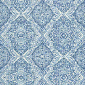 Sterling Blue and White AT6143 by Anna French Designer Wallpaper