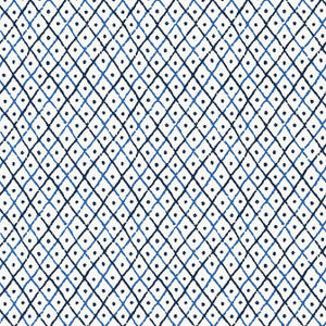 Mini Trellis Blue AT78750 by Anna French Designer Wallpaper