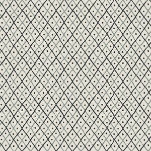 Mini Trellis Charcoal AT78756 by Anna French Designer Wallpaper