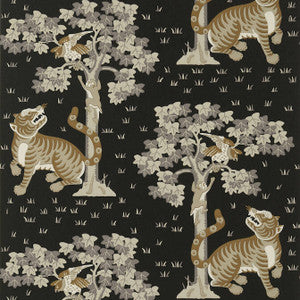 Kahna Black AT78778 by Anna French Designer Wallpaper