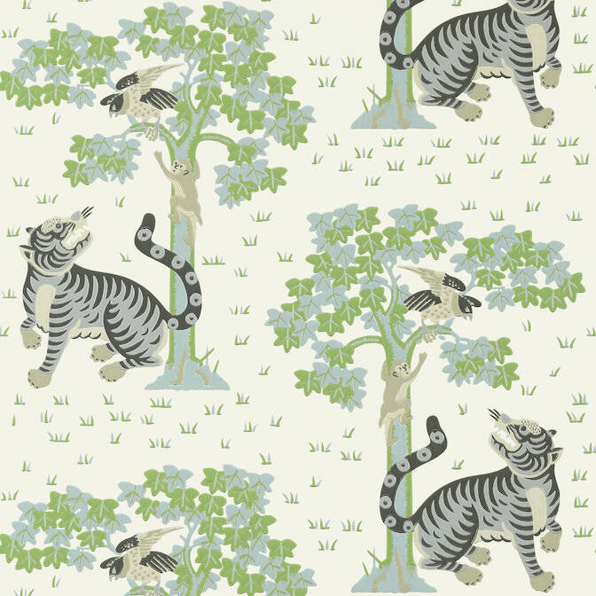 Kahna Cream and Robin's Egg AT78781 by Anna French Wallpaper Anna French Wallpaper Kahna Cream and Robin's Egg AT78781Wallpaper Palampore Non Woven Wallpaper UNITED KINGDOM </p><p>Repeat: V: 21 27 - Fabric Carolina -