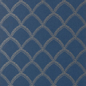Burmese Metallic on Navy AT7911 by Anna French Designer Wallpaper