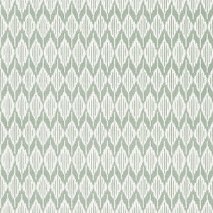 Balin Ikat Sage AT79131 by Anna French Designer Wallpaper